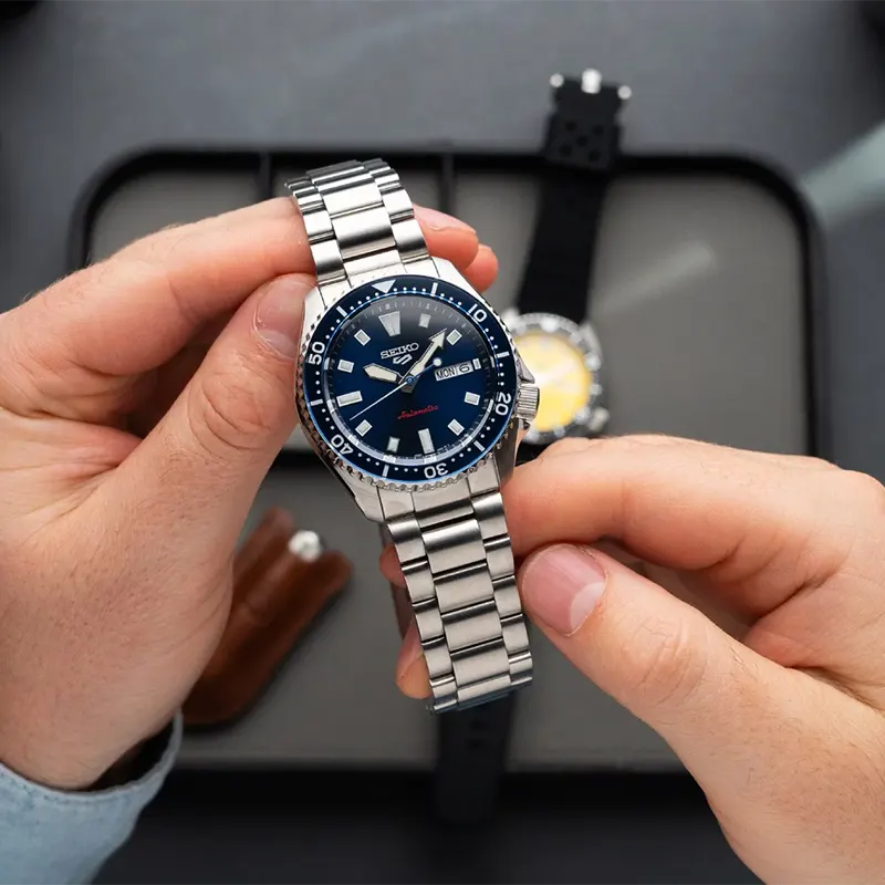 Seiko 5 Sports SKX Blue Dial Automatic Men’s Watch- SRPL83